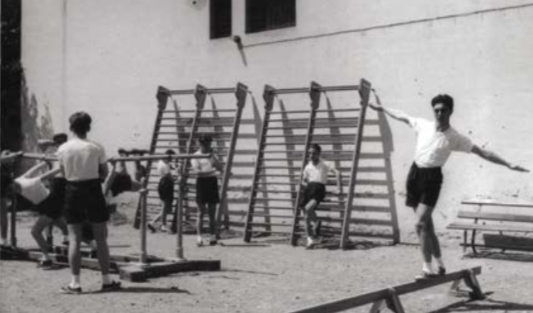 Sports activities, Cavazza Institute, Bologna, 1950